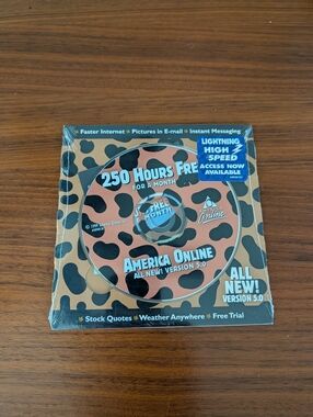 AOL Internet America Online 250 Hours Free 5.0 Sealed 1999 Promotional CD